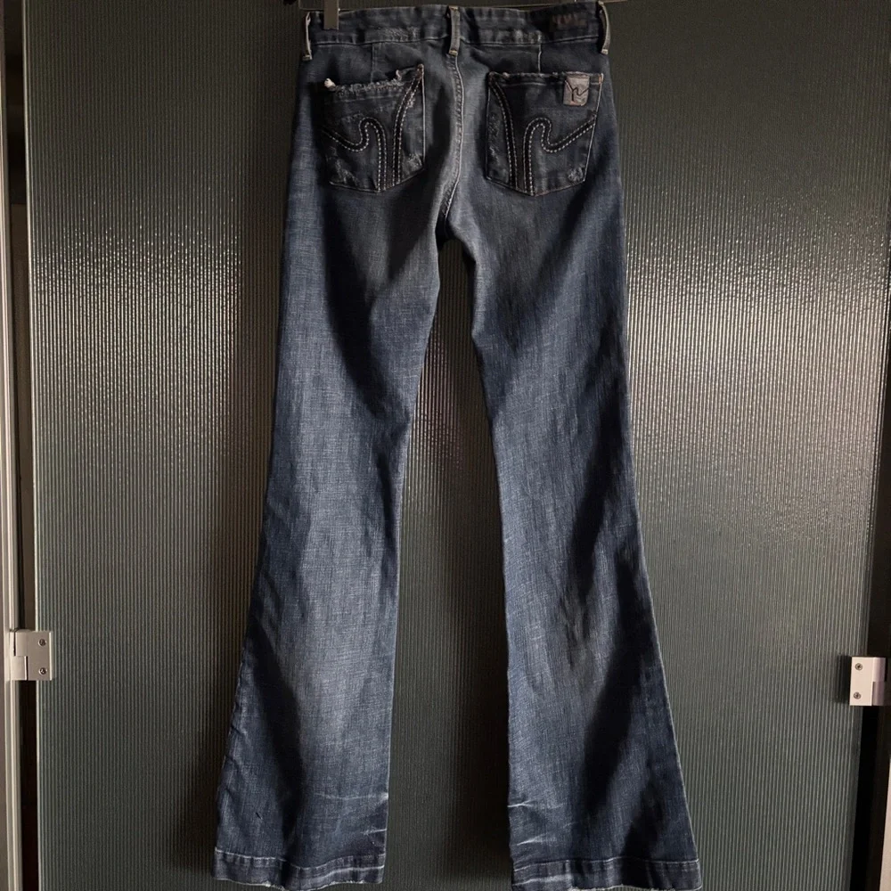Citizens of Humanity Faye Low Rise Flare Jeans 28 Original Length Made in USA - Picture 4 of 13